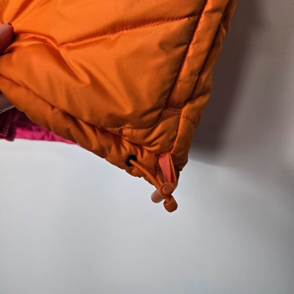 Coldwater Creek Women's Size XL Quilted Down Reversible Puffer Vest Pink/Orange - Picture 11 of 11